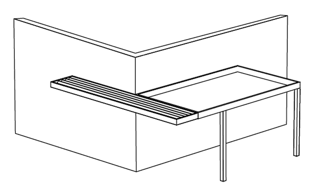 Angle extérieur orientation sur et/ou sans trop d'ombrage Carporea